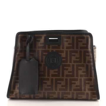 Fendi Peekaboo Defender Zucca Coated Canvas Small