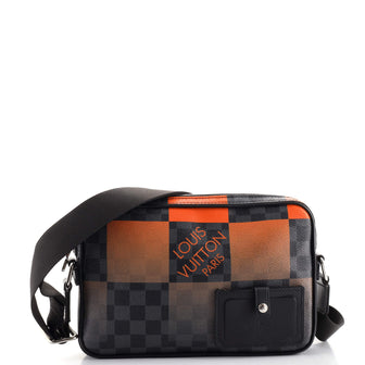 Louis Vuitton Alpha Messenger Bag Limited Edition Damier Graphite Giant