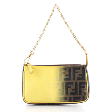 Fendi Chain Pochette Ombre Zucca Coated Canvas