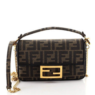 Fendi Baguette NM Bag Zucca Canvas Mini