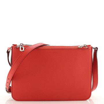 Burberry Penhurst Triple Zip Crossbody Leather Small