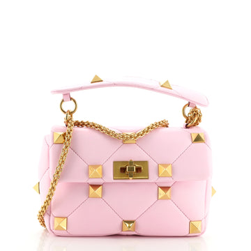 Valentino Roman Stud Flap Bag Quilted Leather Medium