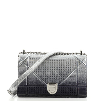 Christian Dior Diorama Flap Bag Ombre Cannage Embossed Calfskin Medium
