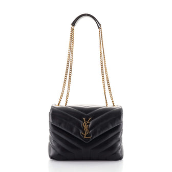 Saint Laurent LouLou Shoulder Bag Matelasse Chevron Leather Small