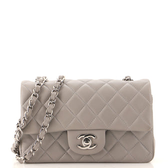 Chanel Classic Single Flap Bag Quilted Lambskin Mini