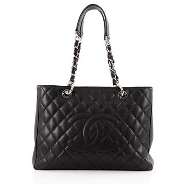 Chanel Grand Shopping Tote Quilted Caviar