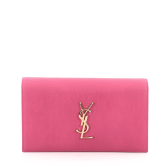 Saint Laurent Classic Monogram Clutch Leather Large