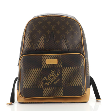 Louis Vuitton Nigo Campus Backpack Limited Edition Giant Damier and Monogram Canvas