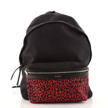 Saint Laurent City Backpack Printed Canvas