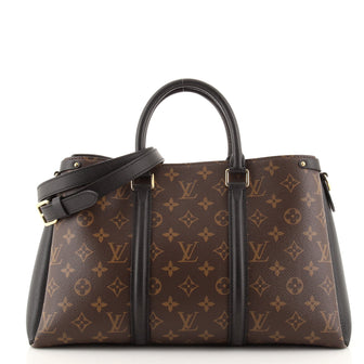 Louis Vuitton Soufflot Tote Monogram Canvas with Leather MM
