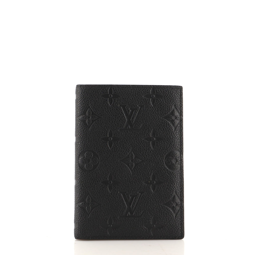 Louis Vuitton Passport Cover Monogram Empreinte Leather Black 1109781