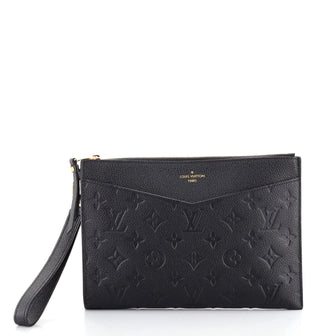 Louis Vuitton, Bags, Authentic Louis Vuitton Black Empreinte Pochette  Melanie Mm