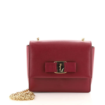 Salvatore Ferragamo Ginny Crossbody Bag Saffiano Leather Mini