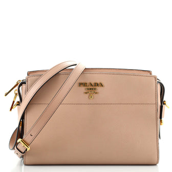 Prada Bibliotheque Crossbody Saffiano Leather