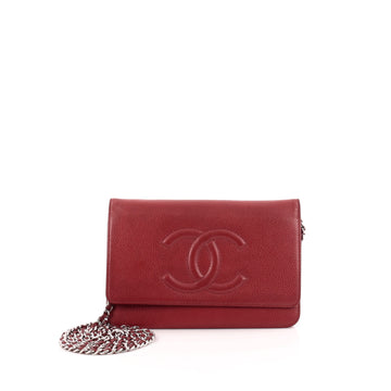 Chanel Timeless Wallet on Chain Caviar