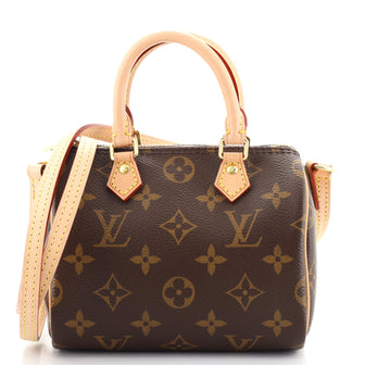 Louis Vuitton Speedy Bandouliere Bag Monogram Canvas Nano