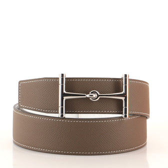 Hermes H Hippique Reversible Belt Leather Wide