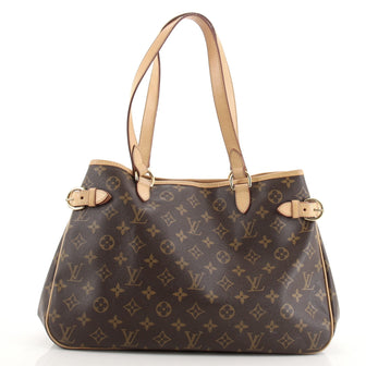 Louis Vuitton Batignolles Handbag Monogram Canvas Horizontal