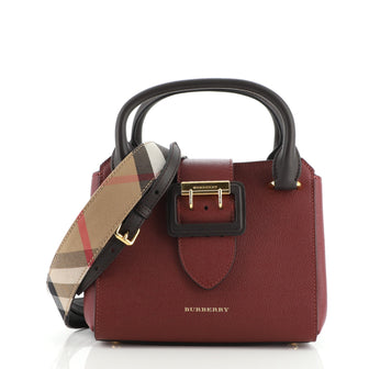 Burberry Buckle Tote Leather Small
