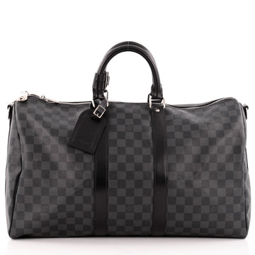 Louis Vuitton Keepall Bandouliere Bag Damier Graphite 45