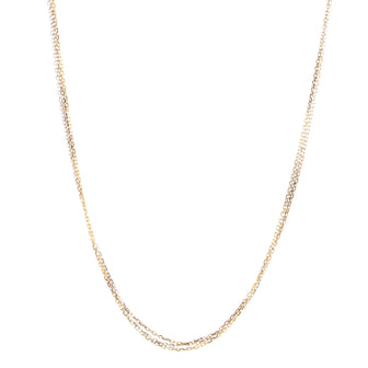 Cartier Trinity Chain Necklace 18K Tricolor Gold