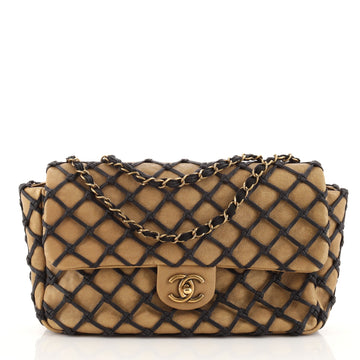 Chanel Canebiers Flap Bag Calfskin Jumbo