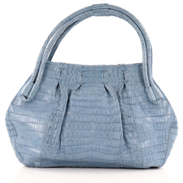 Nancy Gonzalez Shoulder Bag Pleated Crocodile Small