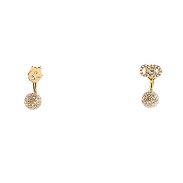 Christian Dior CD Star La Petite Tribale Earrings Metal with Crystals