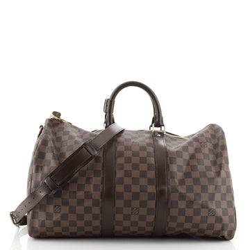 Louis Vuitton Keepall Bandouliere Bag Damier 45