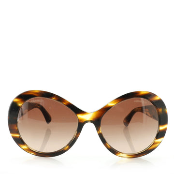 Chanel CC Oversized Sunglasses Tortoise Acetate with Metal