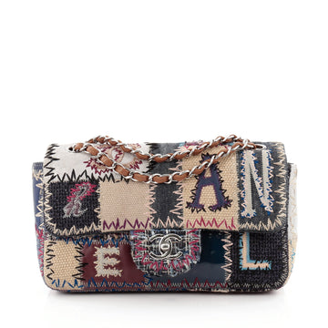 Chanel Classic Single Flap Bag Multicolor Patchwork Medium