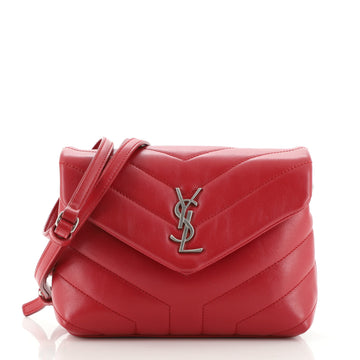 Saint Laurent LouLou Shoulder Bag Matelasse Chevron Leather Toy