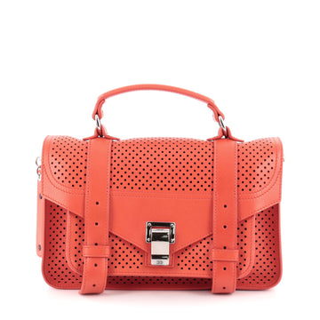 Proenza Schouler PS1 Satchel Perforated Leather Tiny