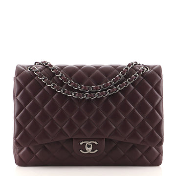 Chanel Classic Double Flap Bag Quilted Lambskin Maxi