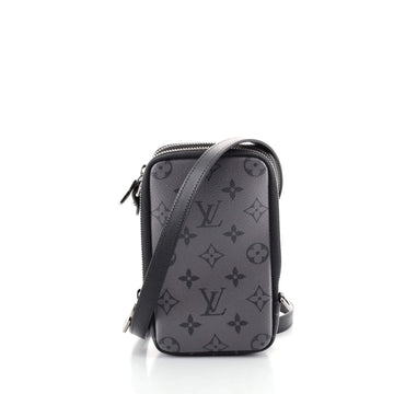 Louis Vuitton Double Phone Pouch Reverse Monogram Eclipse