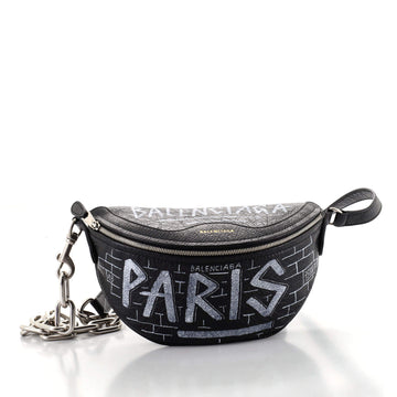 Balenciaga Graffiti Souvenir Belt Bag Leather XS