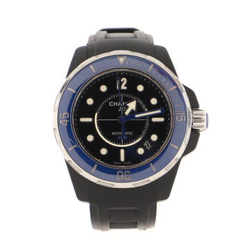 Chanel J12 Marine Automatic Watch Ceramic and Rubber 38