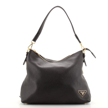 Prada Side Zip Hobo Vitello Daino Large