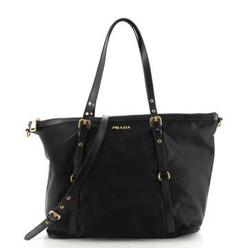 Prada Convertible Belted Tote Tessuto Large