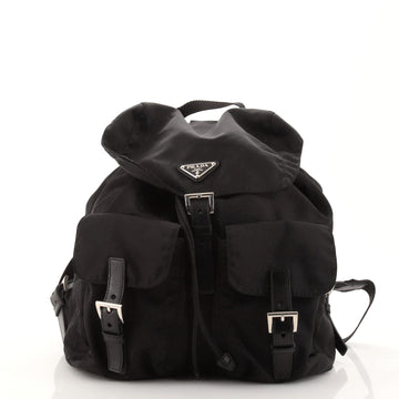 Prada Double Front Pocket Backpack Tessuto Medium
