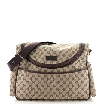 Gucci Diaper Crossbody Bag GG Canvas