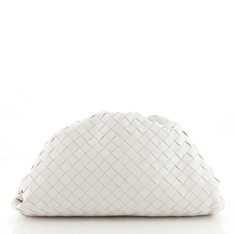 Bottega Veneta The Pouch Intrecciato Leather Medium