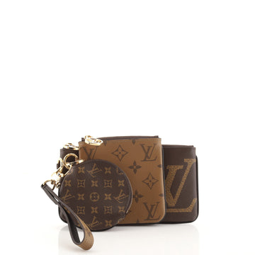 Louis Vuitton Trio Pouch Set Reverse Monogram Giant