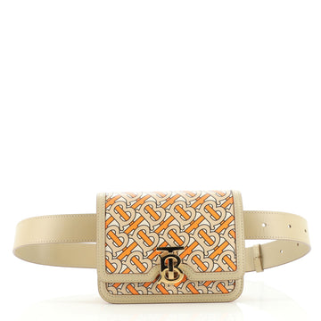 Burberry TB Belt Bag Monogram Print Leather