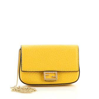 Fendi Baguette Bag Charm Leather Micro