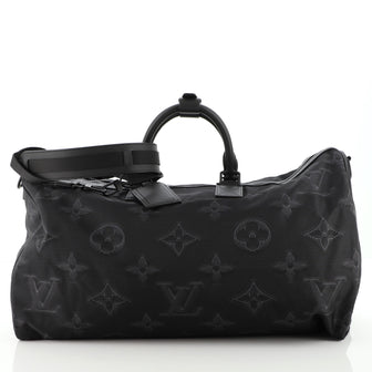 Louis Vuitton Reversible Keepall Bandouliere Bag Limited Edition 2054  Monogram Textile 50 Black 11172048