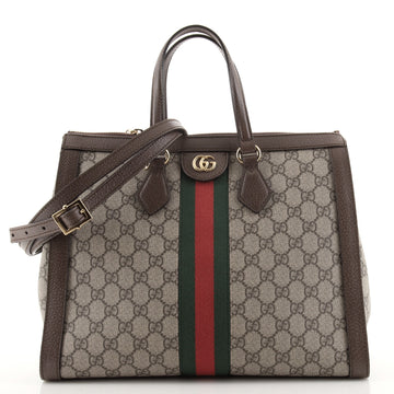 Gucci Ophidia Top Handle Tote GG Coated Canvas Medium