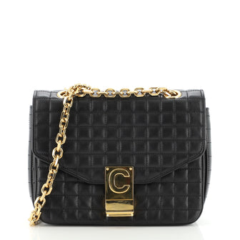 Celine C Bag Quilted Leather Small