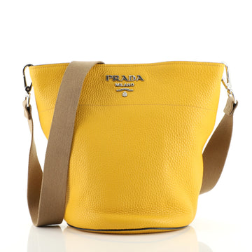 Prada Bucket Messenger Bag Vitello Daino Small