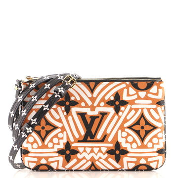Louis Vuitton Double Zip Pochette Limited Edition Crafty Monogram Giant